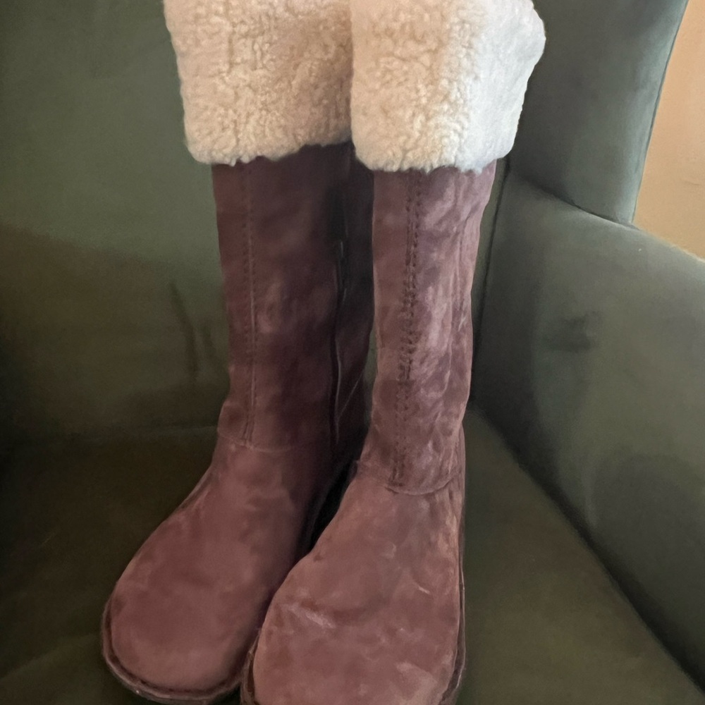 UGG Women’s Suede Shearling Boots